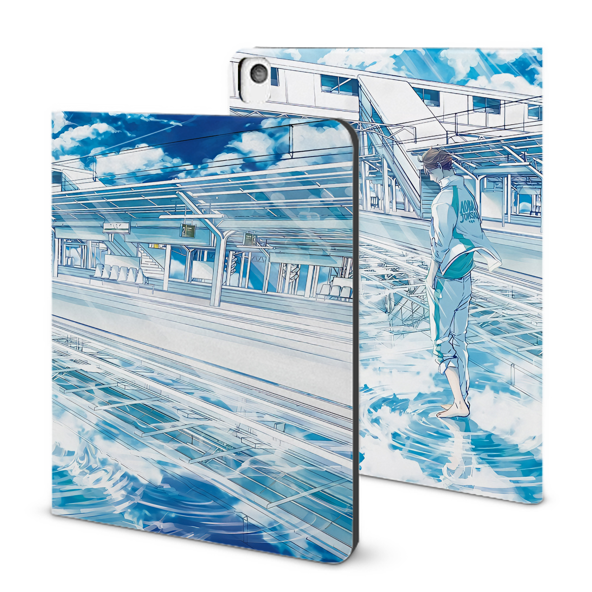 （画像用） ハイキュー!! Haikyu!! IPadケース ペンホルダー付き ブックスタイルデザイン